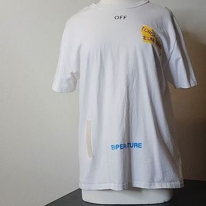 XL Off-White Virgil AblohTemperature Caution Tshirt